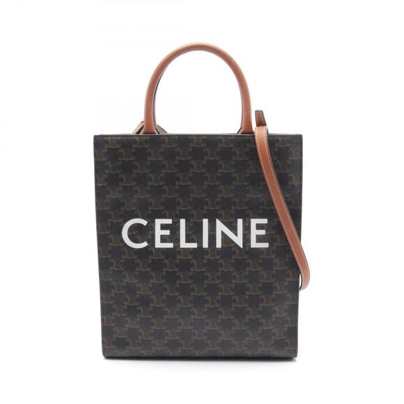 CELINE Black Leather Tote Bag - Picture 1 of 8